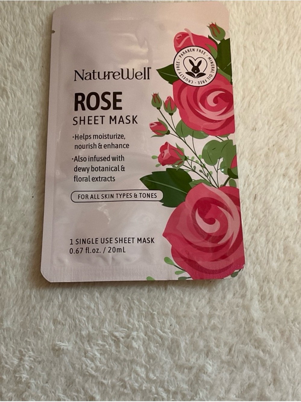 Rose Sheet Mask — Hydrating Pink Sheet Mask